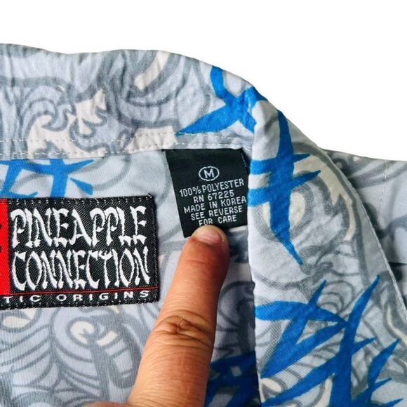 Vintage Y2K Pineapple Connection Mystic Origins Japanese Kanji Waves Men's M - Picture 3 of 6